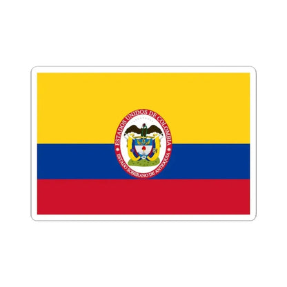 Flag of Sovereign State of Antioquia (Colombia) STICKER Vinyl Kiss-Cut Decal 3 Inch White - The Sticker Space
