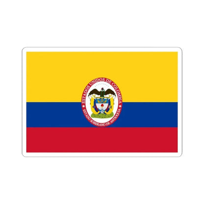 Flag of Sovereign State of Antioquia (Colombia) STICKER Vinyl Kiss-Cut Decal 4 Inch White - The Sticker Space