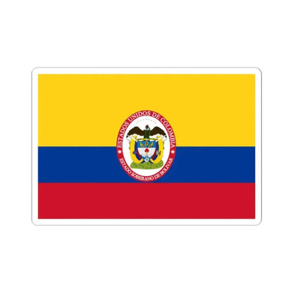 Flag of Sovereign State of Bolivar (Colombia) STICKER Vinyl Kiss-Cut Decal 2 Inch White - The Sticker Space