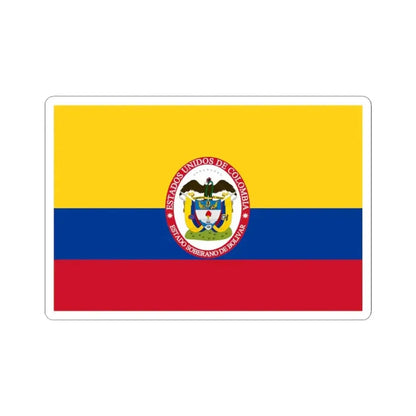 Flag of Sovereign State of Bolivar (Colombia) STICKER Vinyl Kiss-Cut Decal 3 Inch White - The Sticker Space