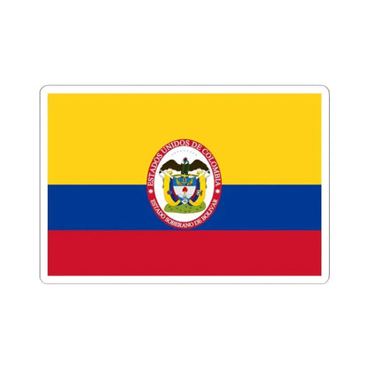Flag of Sovereign State of Bolivar (Colombia) STICKER Vinyl Kiss-Cut Decal 4 Inch White - The Sticker Space