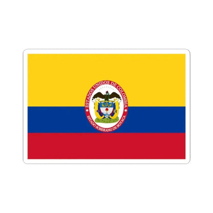 Flag of Sovereign State of Boyaca (Colombia) STICKER Vinyl Kiss-Cut Decal 2 Inch White - The Sticker Space