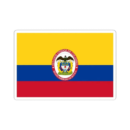 Flag of Sovereign State of Boyaca (Colombia) STICKER Vinyl Kiss-Cut Decal 4 Inch White - The Sticker Space