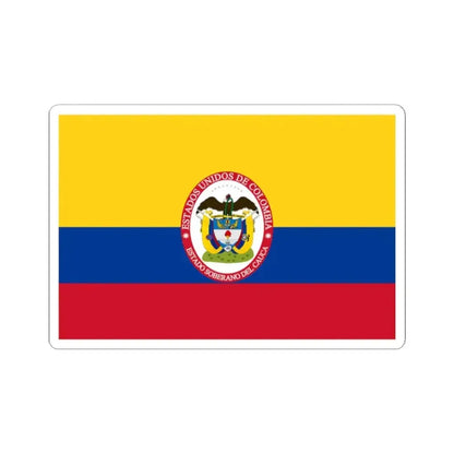 Flag of Sovereign State of Cauca (Colombia) STICKER Vinyl Kiss-Cut Decal 2 Inch White - The Sticker Space