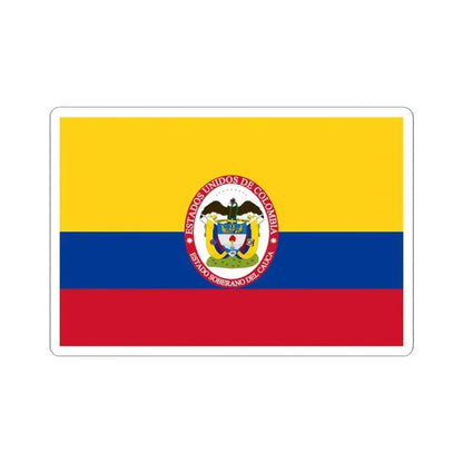 Flag of Sovereign State of Cauca (Colombia) STICKER Vinyl Kiss-Cut Decal 4 Inch White - The Sticker Space