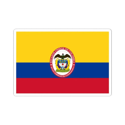 Flag of Sovereign State of Cundinamarca (Colombia) STICKER Vinyl Kiss-Cut Decal 2 Inch White - The Sticker Space