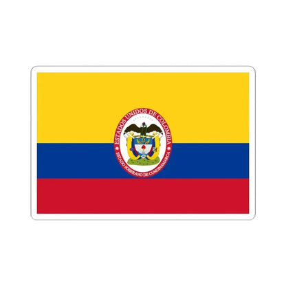 Flag of Sovereign State of Cundinamarca (Colombia) STICKER Vinyl Kiss-Cut Decal 4 Inch White - The Sticker Space