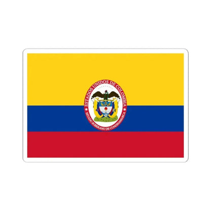 Flag of Sovereign State of Cundinamarca (Colombia) STICKER Vinyl Kiss-Cut Decal 6 Inch White - The Sticker Space