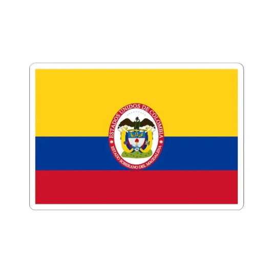 Flag of Sovereign State of Magdalena (Colombia) STICKER Vinyl Kiss-Cut Decal 2 Inch White - The Sticker Space