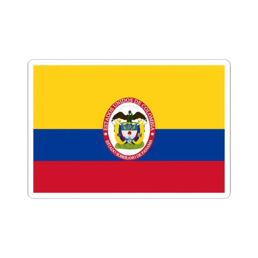 Flag of Sovereign State of Panama (Colombia) STICKER Vinyl Kiss-Cut Decal 2 Inch White - The Sticker Space