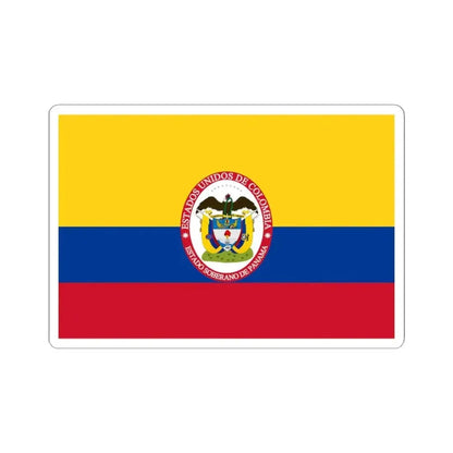 Flag of Sovereign State of Panama (Colombia) STICKER Vinyl Kiss-Cut Decal 4 Inch White - The Sticker Space