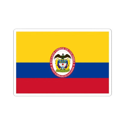 Flag of Sovereign State of Santander (Colombia) STICKER Vinyl Kiss-Cut Decal 2 Inch White - The Sticker Space