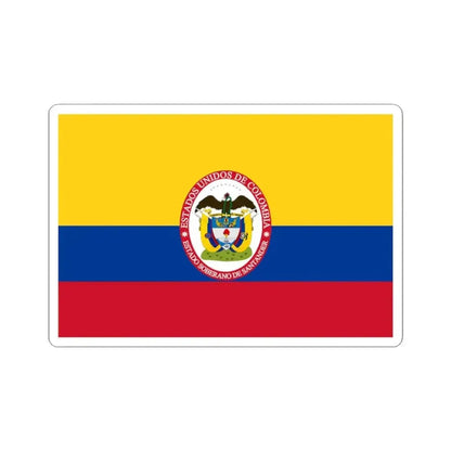 Flag of Sovereign State of Santander (Colombia) STICKER Vinyl Kiss-Cut Decal 3 Inch White - The Sticker Space