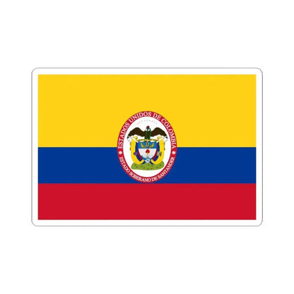 Flag of Sovereign State of Santander (Colombia) STICKER Vinyl Kiss-Cut Decal 4 Inch White - The Sticker Space