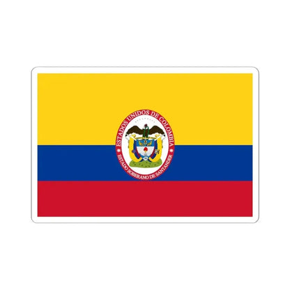 Flag of Sovereign State of Santander (Colombia) STICKER Vinyl Kiss-Cut Decal 6 Inch White - The Sticker Space