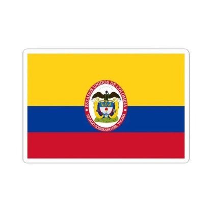 Flag of Sovereign State of Tolima (Colombia) STICKER Vinyl Kiss-Cut Decal 2 Inch White - The Sticker Space