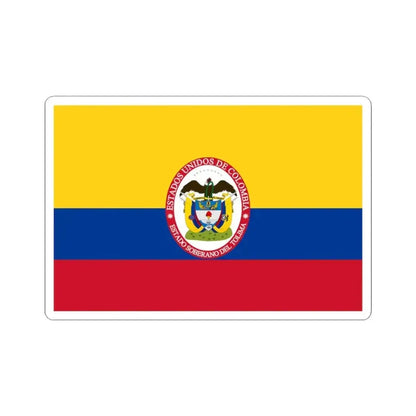 Flag of Sovereign State of Tolima (Colombia) STICKER Vinyl Kiss-Cut Decal 3 Inch White - The Sticker Space