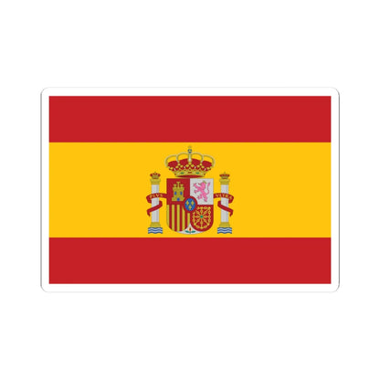 Flag of Spain Coat of arms Middle (Spain) STICKER Vinyl Kiss-Cut Decal 3 Inch White - The Sticker Space