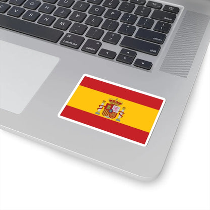 Flag of Spain Coat of arms Middle (Spain) STICKER Vinyl Kiss-Cut Decal - The Sticker Space