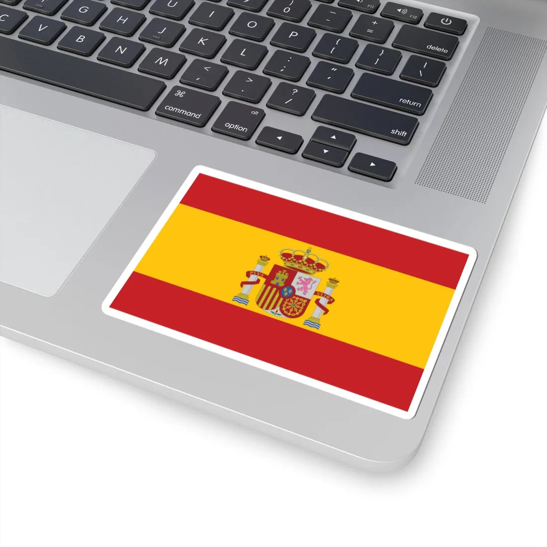 Flag of Spain Coat of arms Middle (Spain) STICKER Vinyl Kiss-Cut Decal - The Sticker Space
