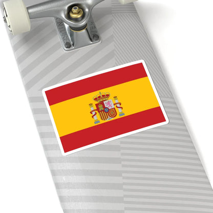 Flag of Spain Coat of arms Middle (Spain) STICKER Vinyl Kiss-Cut Decal - The Sticker Space