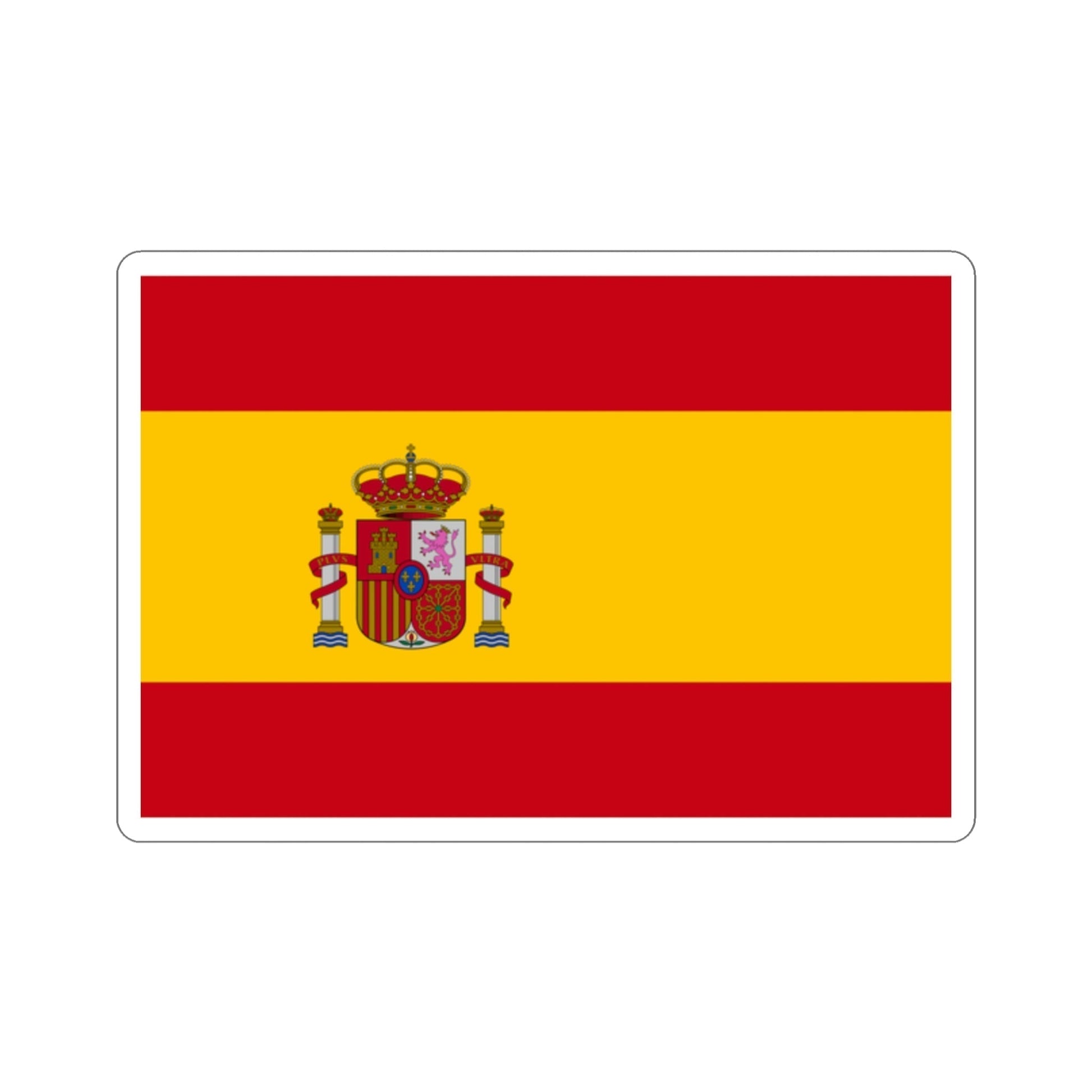 Flag of Spain STICKER Vinyl Die-Cut Decal-2 Inch-The Sticker Space