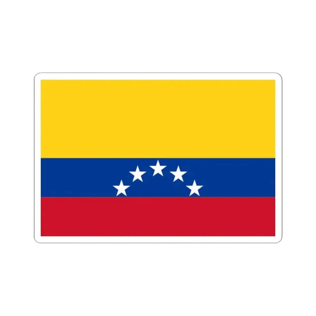 Flag of Spanish Haiti (Colombia) STICKER Vinyl Kiss-Cut Decal 2 Inch White - The Sticker Space