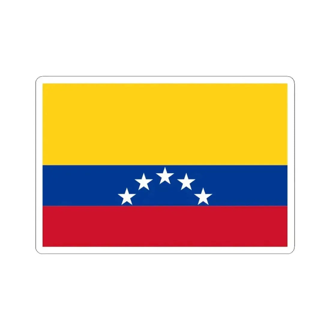 Flag of Spanish Haiti (Colombia) STICKER Vinyl Kiss-Cut Decal 4 Inch White - The Sticker Space