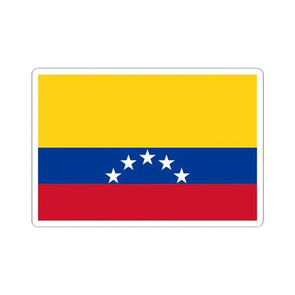 Flag of Spanish Haiti (Colombia) STICKER Vinyl Kiss-Cut Decal 4 Inch White - The Sticker Space