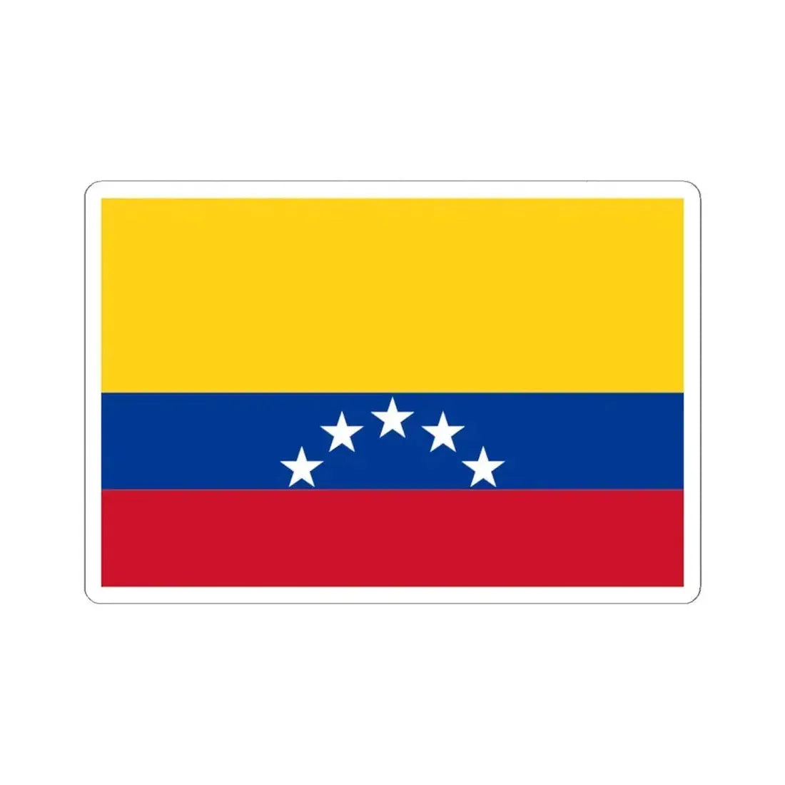 Flag of Spanish Haiti (Colombia) STICKER Vinyl Kiss-Cut Decal 6 Inch White - The Sticker Space
