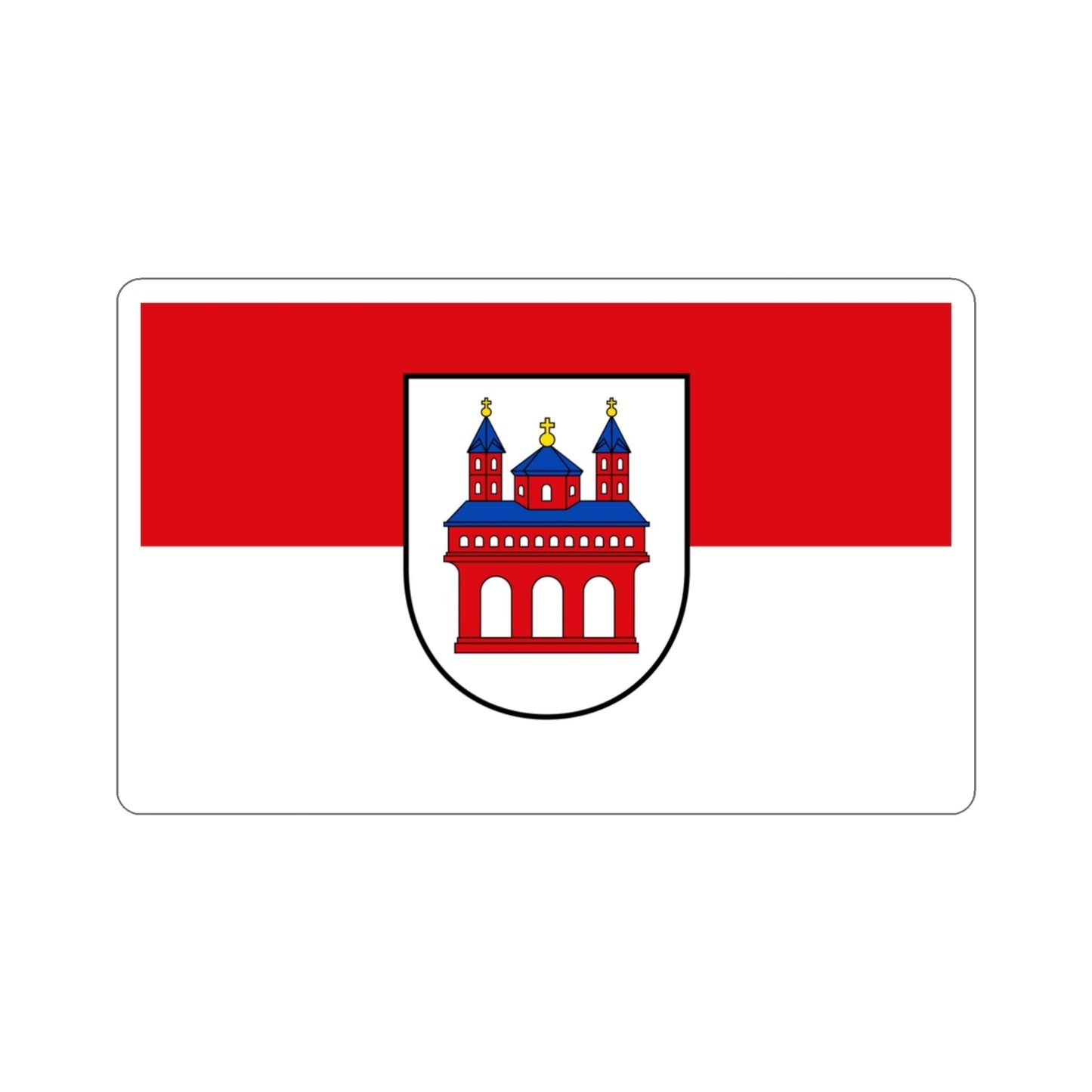 Flag of Speyer Germany STICKER Vinyl Die-Cut Decal-3 Inch-The Sticker Space