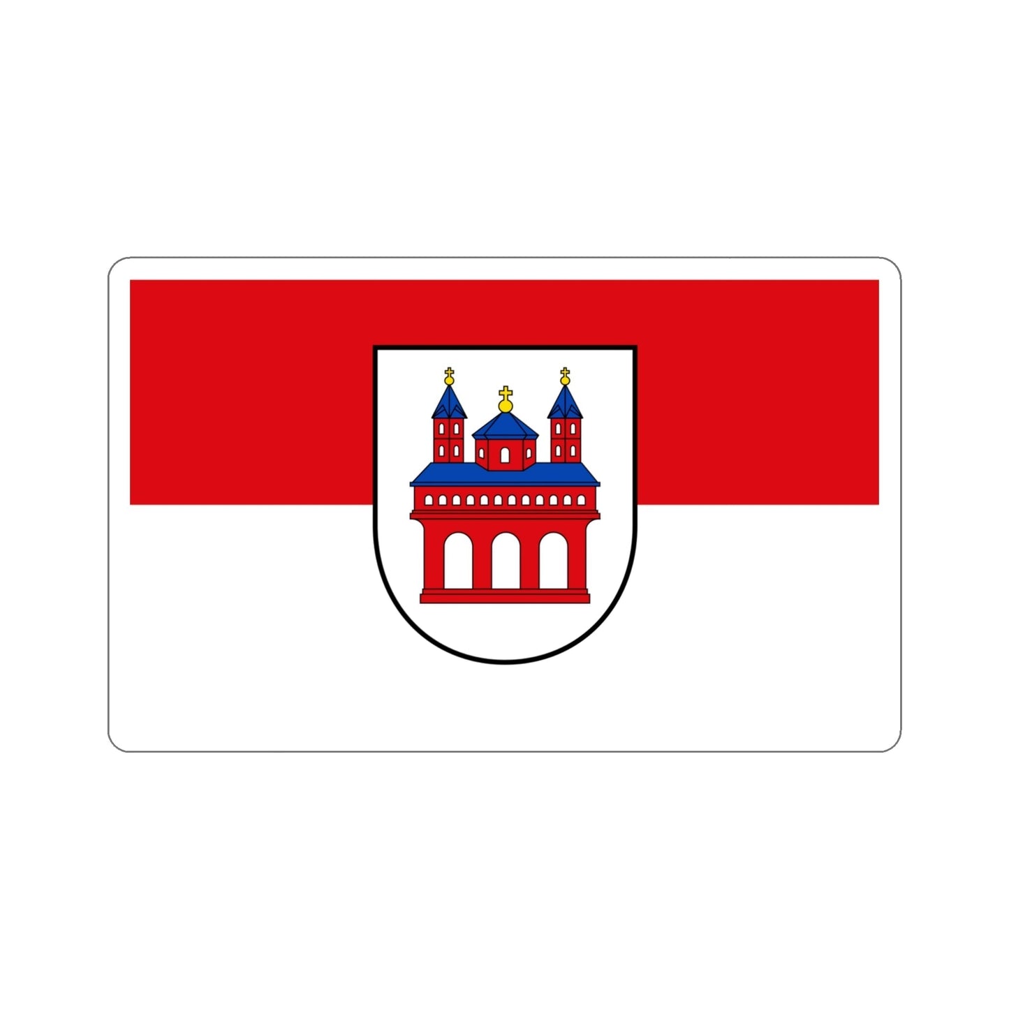 Flag of Speyer Germany STICKER Vinyl Die-Cut Decal-4 Inch-The Sticker Space