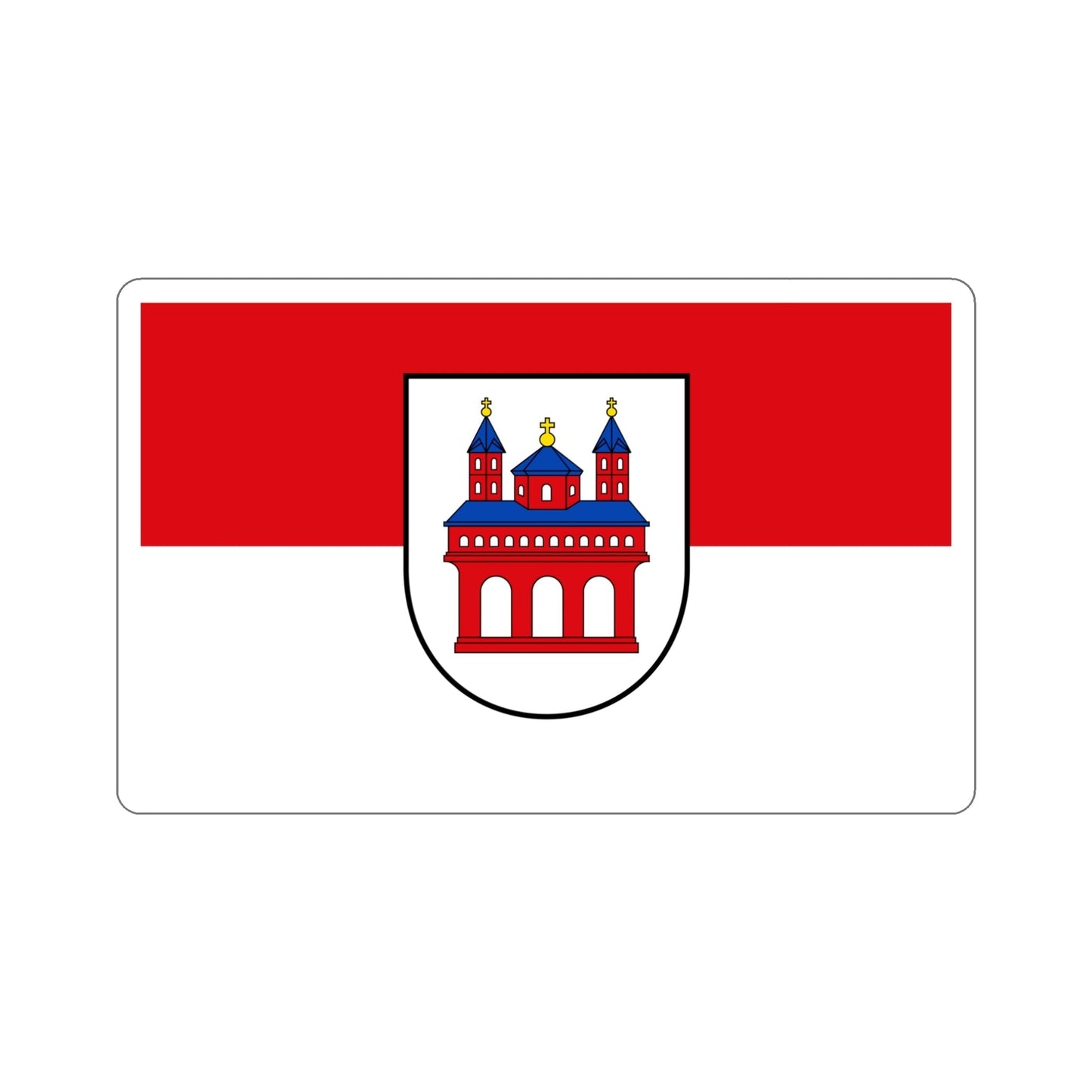 Flag of Speyer Germany STICKER Vinyl Die-Cut Decal-5 Inch-The Sticker Space