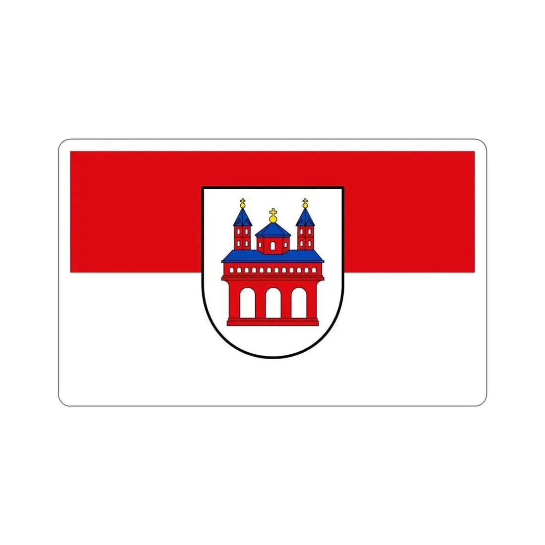 Flag of Speyer Germany STICKER Vinyl Die-Cut Decal 5 Inch - The Sticker Space
