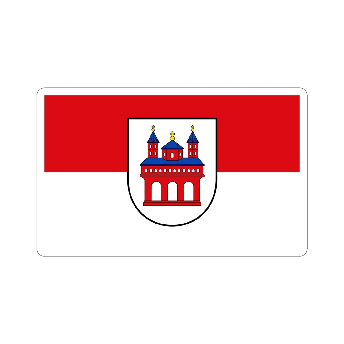 Flag of Speyer Germany STICKER Vinyl Die-Cut Decal-6 Inch-The Sticker Space