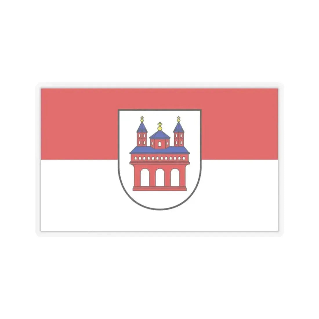Flag of Speyer Germany - STICKER Vinyl Kiss-Cut Decal 2 Inch Transparent - The Sticker Space