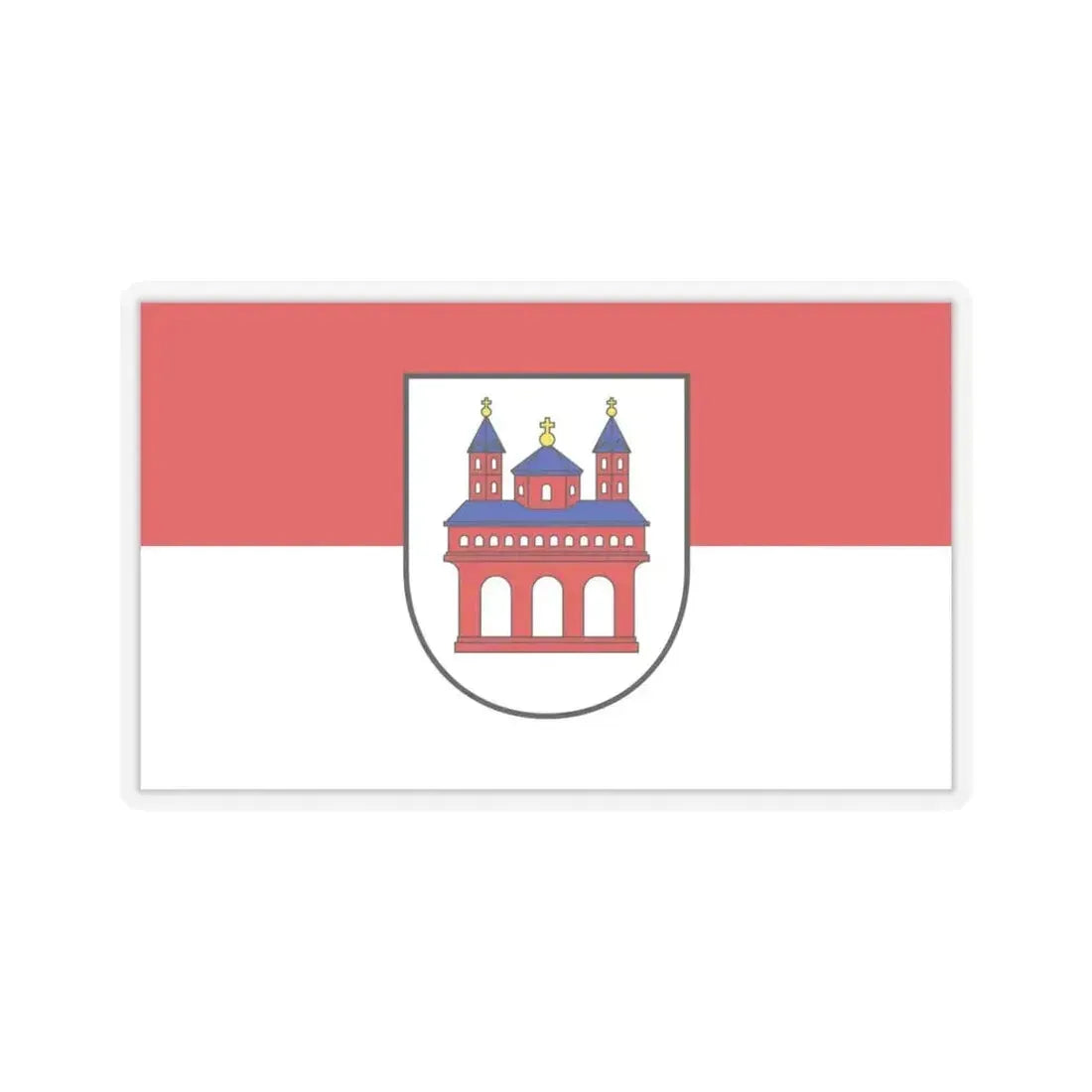 Flag of Speyer Germany - STICKER Vinyl Kiss-Cut Decal 6 Inch Transparent - The Sticker Space