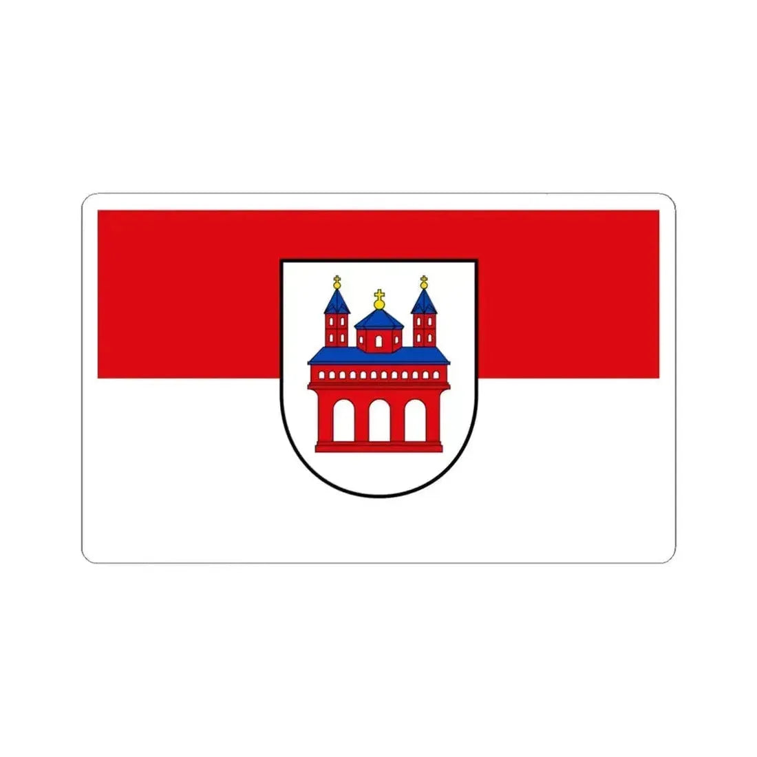 Flag of Speyer Germany - STICKER Vinyl Kiss-Cut Decal 6 Inch White - The Sticker Space