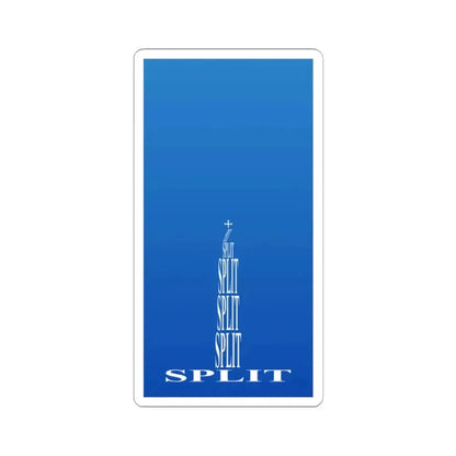 Flag of Split (Croatia) STICKER Vinyl Kiss-Cut Decal 2 Inch White - The Sticker Space