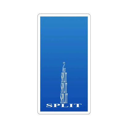 Flag of Split (Croatia) STICKER Vinyl Kiss-Cut Decal 6 Inch White - The Sticker Space