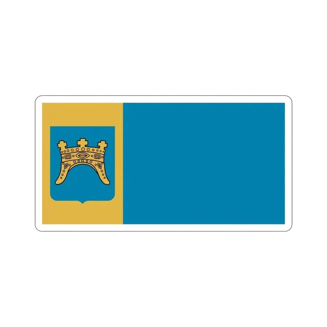 Flag of Split Dalmatia County Croatia STICKER Vinyl Die-Cut Decal - The Sticker Space