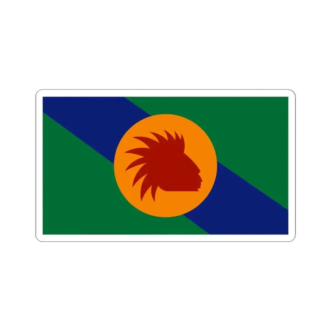 Flag of Spokane County Washington (United States) STICKER Vinyl Kiss-Cut Decal 3 Inch White - The Sticker Space