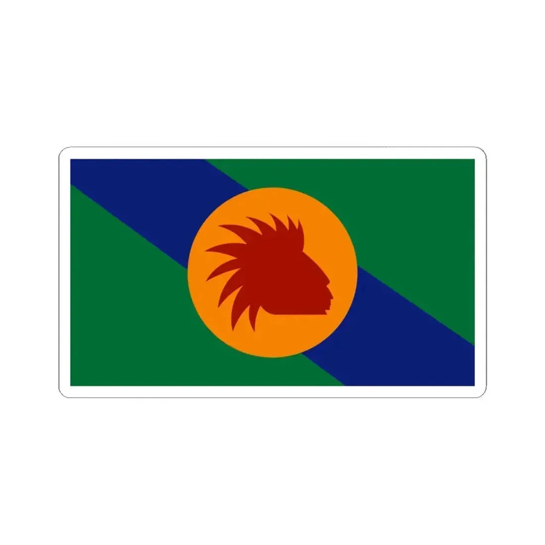 Flag of Spokane County Washington (United States) STICKER Vinyl Kiss-Cut Decal 4 Inch White - The Sticker Space