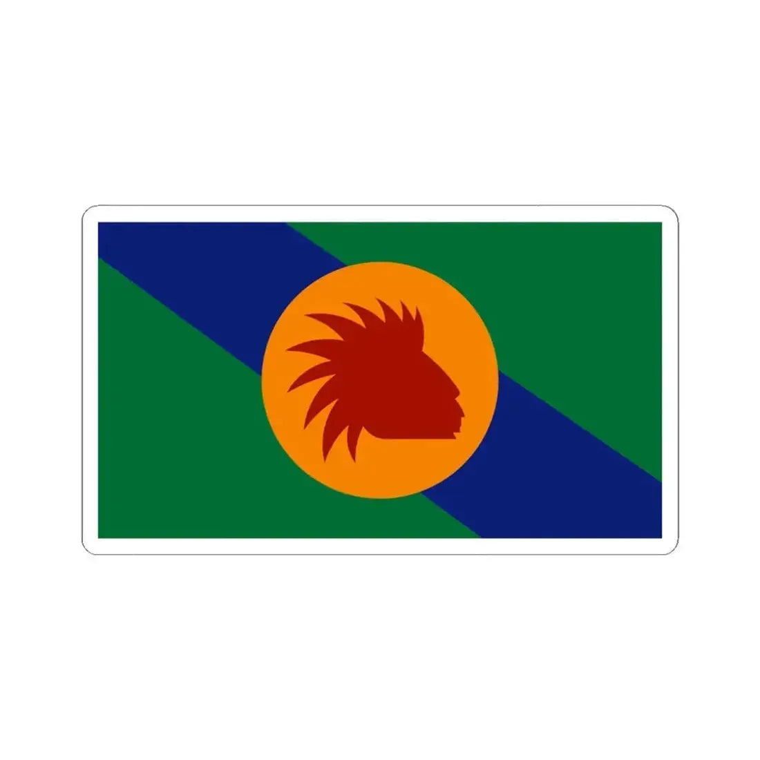 Flag of Spokane County Washington (United States) STICKER Vinyl Kiss-Cut Decal 6 Inch White - The Sticker Space