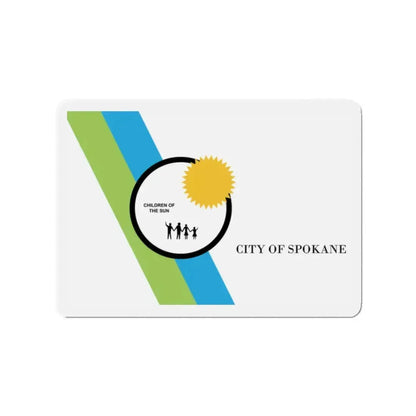 Flag of Spokane Washington - Refrigerator Magnet - The Sticker Space