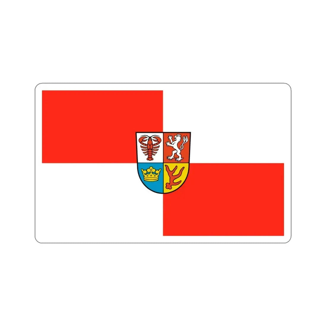 Flag of Spree Neiße Germany STICKER Vinyl Die-Cut Decal 3 Inch - The Sticker Space