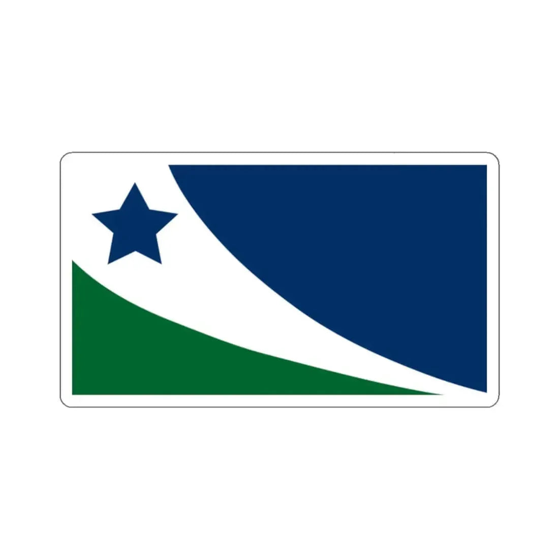 Flag of Spring Hill, Tennessee - STICKER Vinyl Kiss-Cut Decal 2 Inch White - The Sticker Space