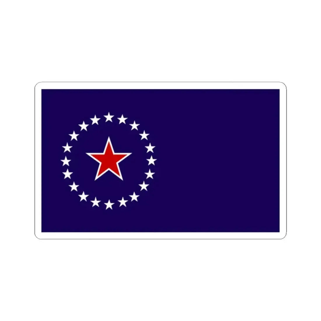 Flag of Springfield Illinois no text (United States) STICKER Vinyl Kiss-Cut Decal 2 Inch White - The Sticker Space