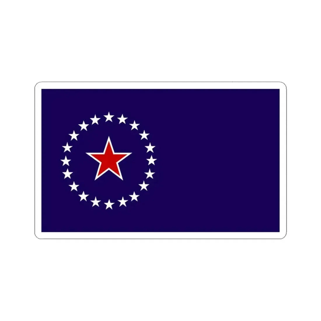 Flag of Springfield Illinois no text (United States) STICKER Vinyl Kiss-Cut Decal 4 Inch White - The Sticker Space