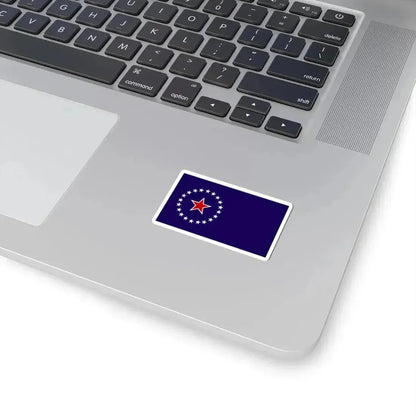 Flag of Springfield Illinois no text (United States) STICKER Vinyl Kiss-Cut Decal - The Sticker Space